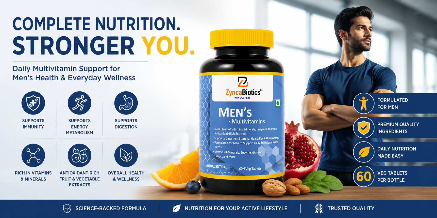 Why a Daily Multivitamin Can Be a Smart Addition to Men’s Health and Wellness