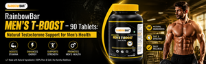 RanbowBar Men's T-Boost – 90 Tablets: Natural Testosterone Support for Men’s Health