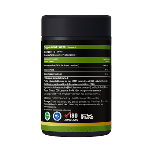 Rainbowbar Premium Ashwagandha 1000 Mg Per Serving